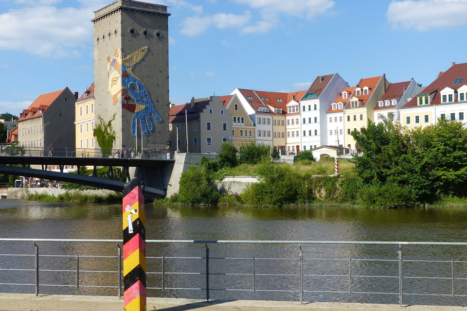 Altstadt Görlitz mit Obermühle und Neiße – Webdesign Görlitz lokale Sichtbarkeit